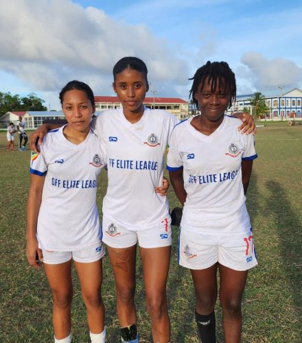 GPF scorers from left: Shanic Thornhill, Siasi Adams, and Jenelle Edmonson