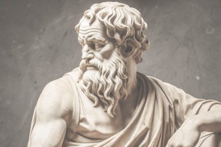 Marble statue of Socrates  (Photo from pngtree.com) 