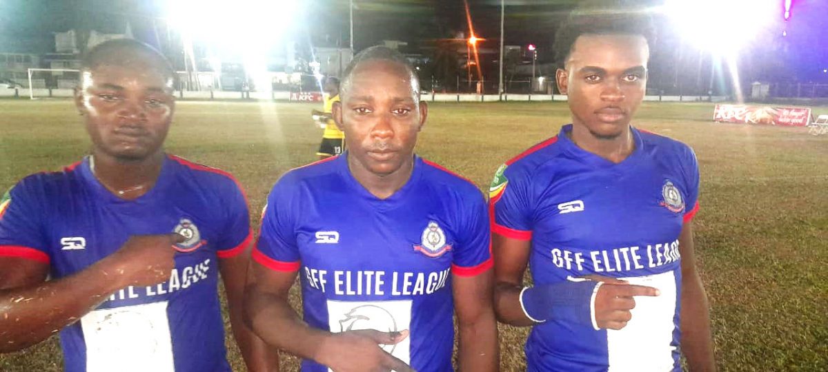  GPF scorers from left: Jamaal Harvey, Travis Henry, and Neron Barrow