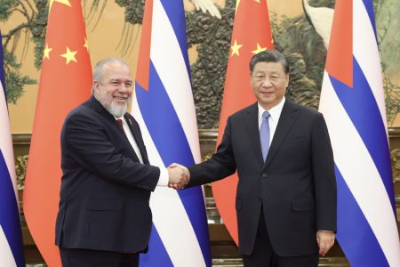 President Xi Jinping meets with Cuban Prime Minister Manuel Marrero Cruz, Nov 6, 2023. [Photo/Xinhua] 
