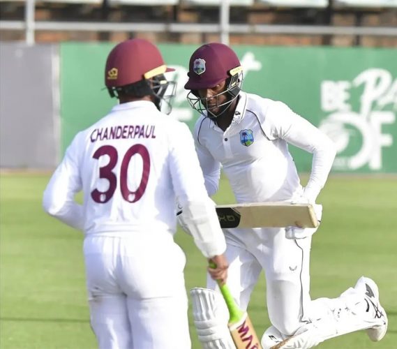 The pair of Tagenarine Chanderpaul and Kavem Hodge recorded half centuries to give the West Indies A marginal first innings lead against hosts South Africa A in the first ‘test’