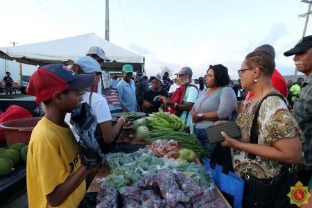 At the farmers market (GDF photo)