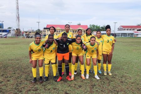 The Lady Jaguars U17 starting XI
