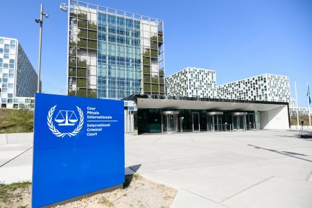 FILE PHOTO: An exterior view of the International Criminal Court in the Hague, Netherlands, March 31, 2021. REUTERS/Piroschka van de Wouw