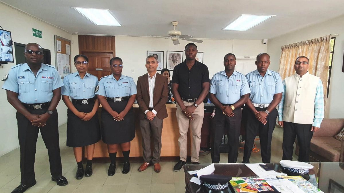 Six of the  recipients with officials from the Indian High Commission