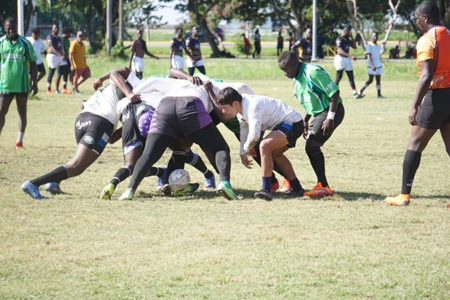 The selection committee will have their work cut in order to name the
12-member squad for the upcoming Grenada 7s following three intense and highly competitive trial games on Saturday at the National Park.
