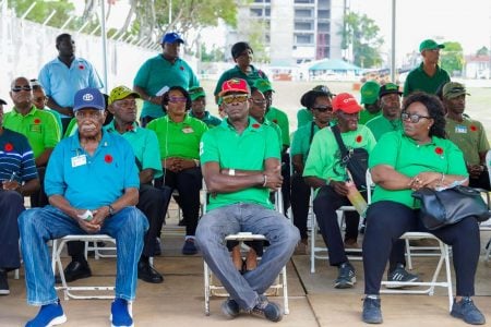 Some of the veterans at the event (Office of the Prime Minister photo)