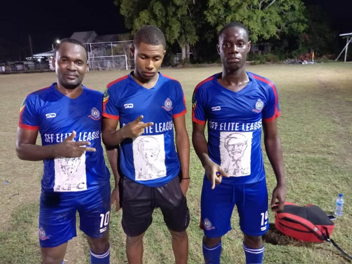 GPF scorers from left: Pernell Schultz, Junior Redmond, and Adrian Aaron