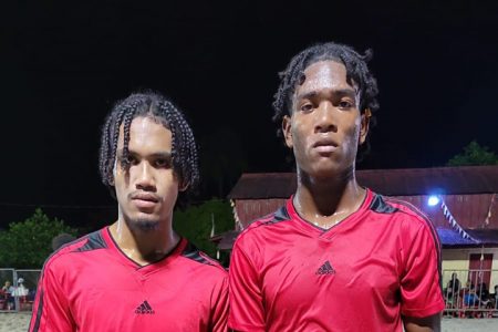 Golden Stars A scorers from left
Joel Daw and Kenneth James