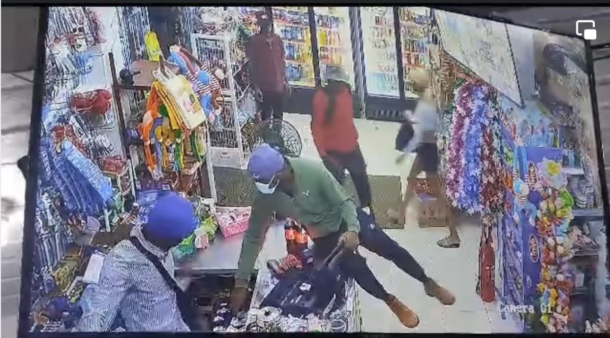 CCTV footage of the attack 