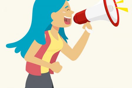 Young people should speak out against injustice; megaphone optional (Image by Freepik)