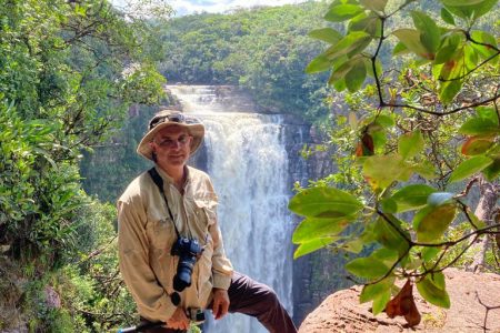 Tony Thorne at Kamarang Falls  