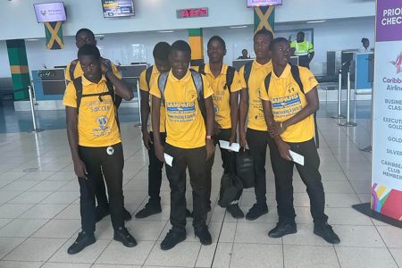 Some of Clarendon College’s main players left Jamaica on Friday for Guyana where they will feature in tonight’s mega matchup against Chase’s Academic Foundation. 