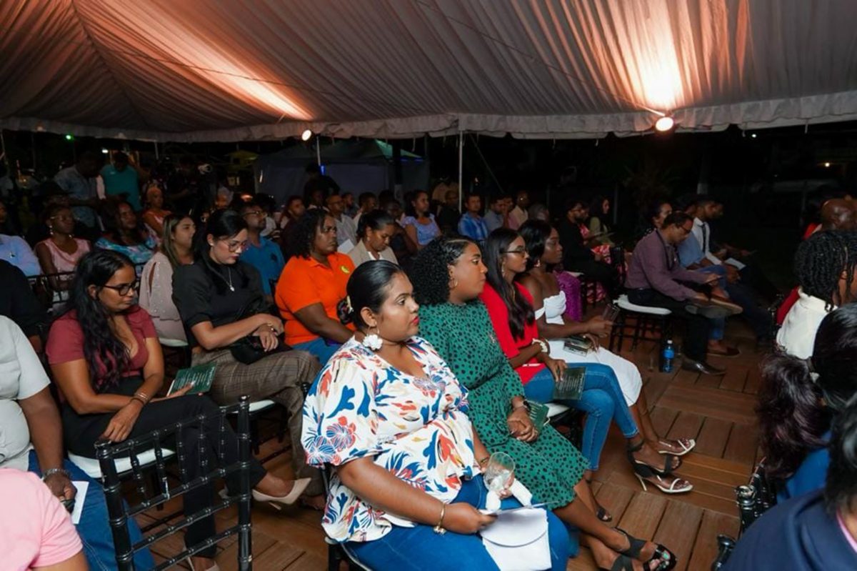 Attendees at the launch of the mangrove centre (Office of the Prime Minister photo)