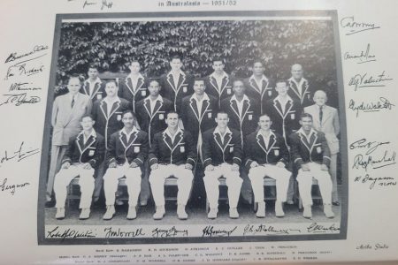 Autographed photo of the West Indies Cricket Team in Australasia 1951/52 