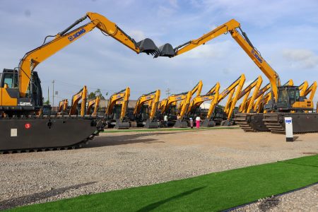 Some of the machinery on display