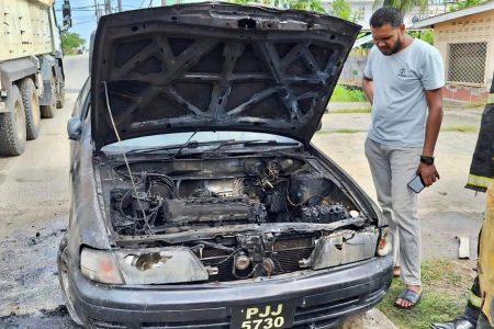 The car that caught fire (GFS photo)