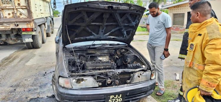 The car that caught fire (GFS photo)