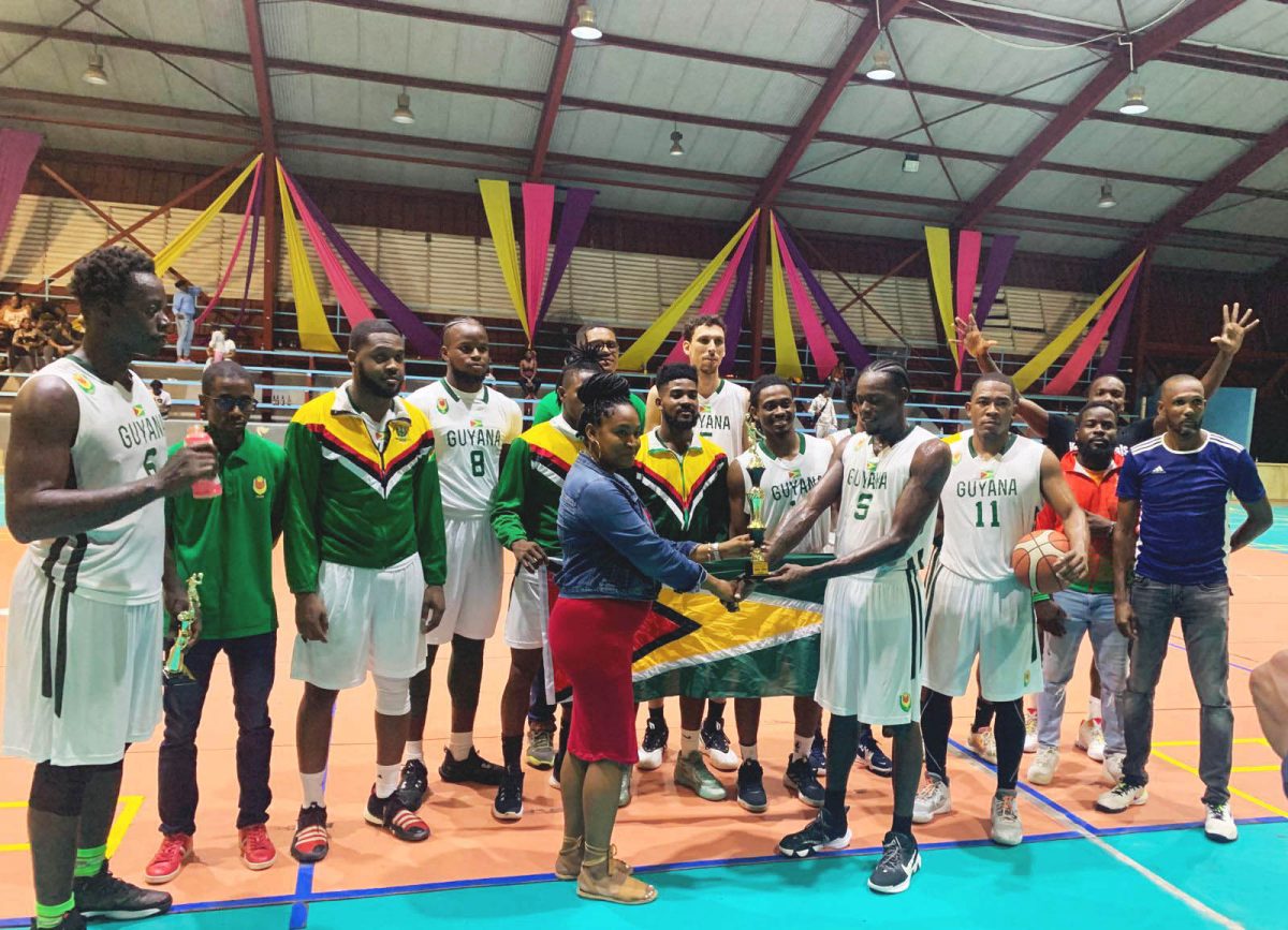 Flashback! In December 2023, Team Guyana collected their championship trophy after defeating Suriname in an
international friendly. Guyana will now travel to the
Dutch-speaking nation to participate in a goodwill tournament.