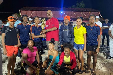 Speightland’s Shenessa Cornelius collected the women’s championship in the presence of teammates from Minister of Public Works Juan Edghill.