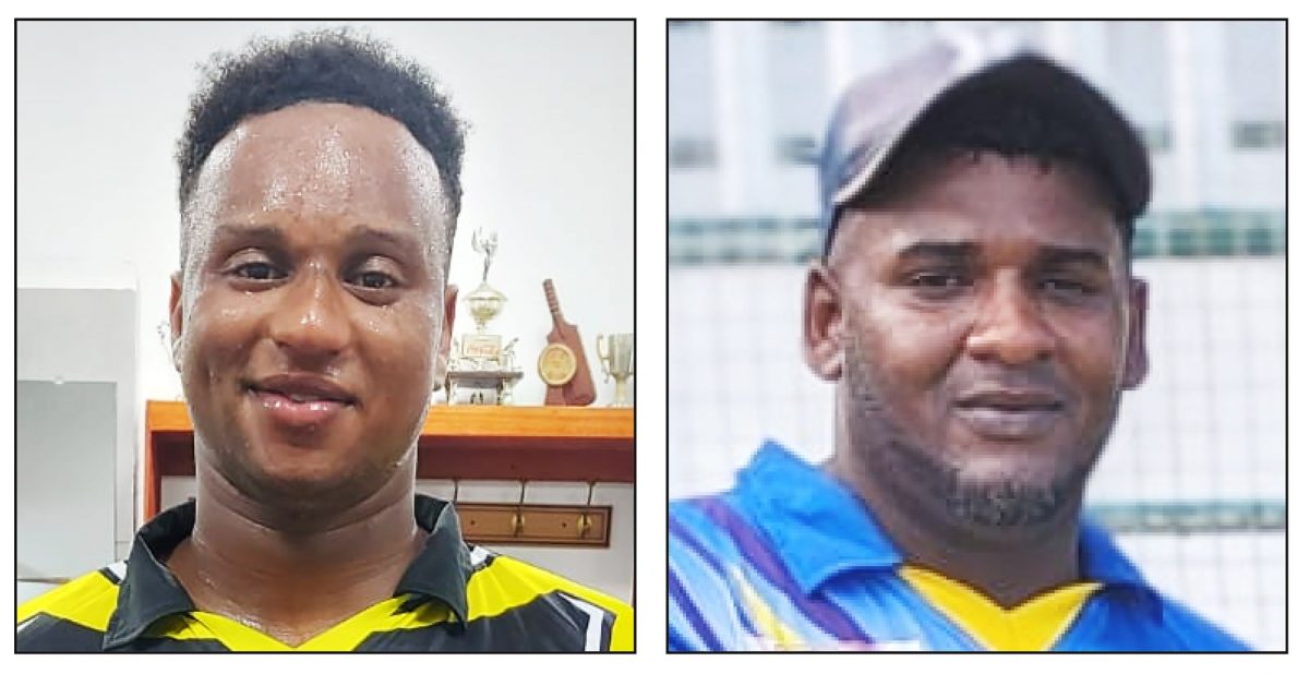 Ronaldo Ali-Mohamed (left) and Ricky Sargeant were the top performers from last weekend’s matches
