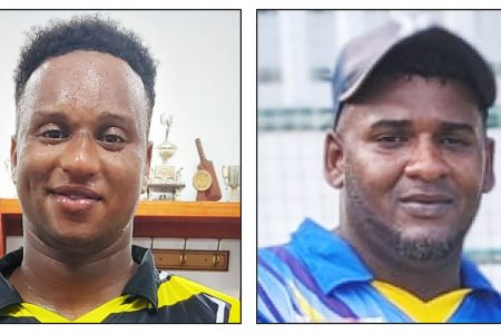 Ronaldo Ali-Mohamed (left) and Ricky Sargeant were the top performers from last weekend’s matches

