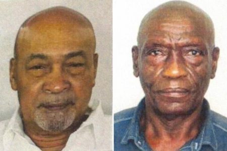 Headshots of Desi Bouterse (left) and Iwan Dijksteel published by Suriname police on 17 January 2023 - Credit: Suriname police / Suriname Police 