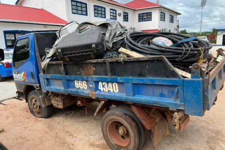 Some of the stolen copper wire (Police photo)