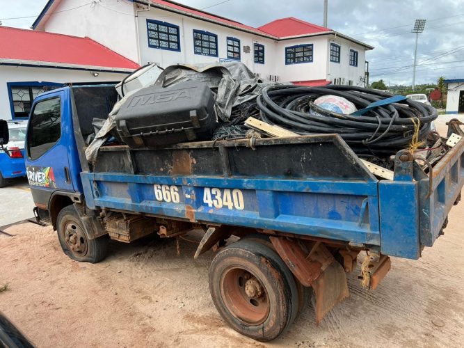 Some of the stolen copper wire (Police photo)