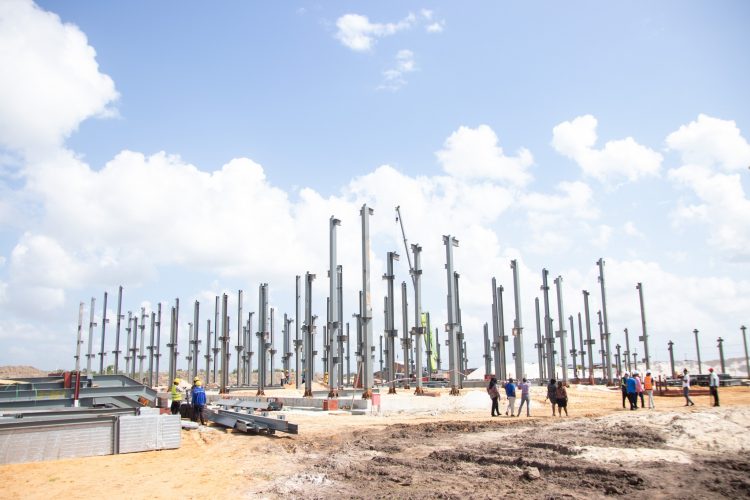 Construction work on the site (Ministry of Health photo)