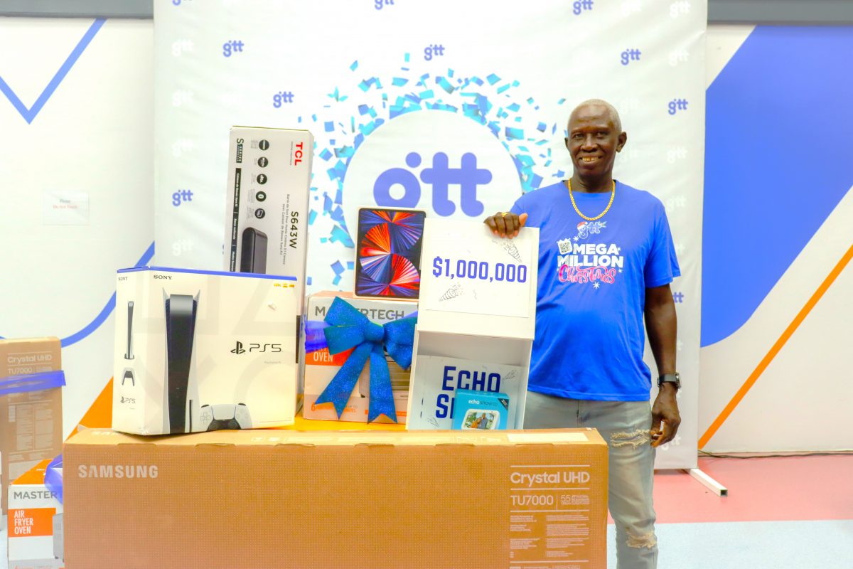 Donald Roach with his prizes (GTT photo)
