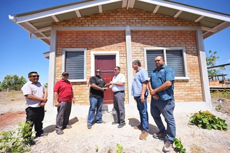 One of the houses being handed over (CHPA photo)