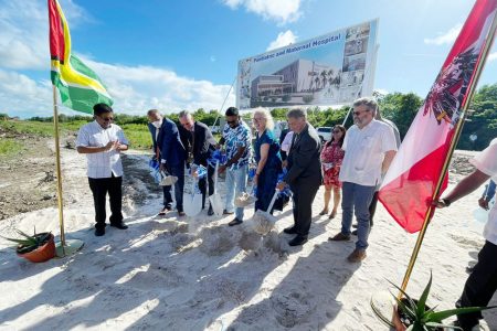 The sod turning for the paediatric and maternal hospital on July 31st 2022