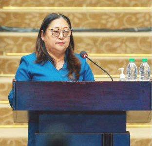 Minister of Amerindian Affairs Pauline Sukhai during her presentation 