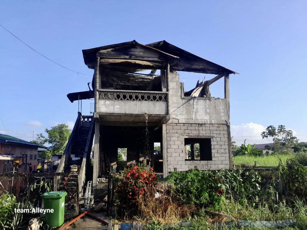The damaged house (GFS photo)
