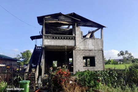 The damaged house (GFS photo)