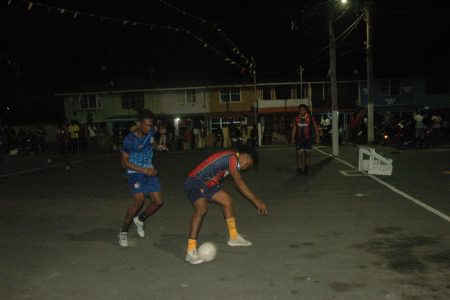 A scene from the street-ball championship
