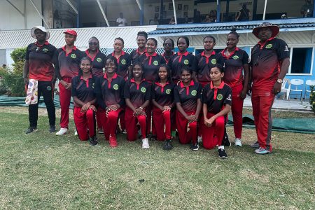 The victorious Berbice women’s team