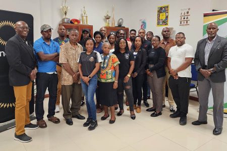 The representatives from the Elite League clubs pose for a photo opportunity at the club licencing workshop, which was facilitated by the GFF ahead of the event’s commencement on February 25th.