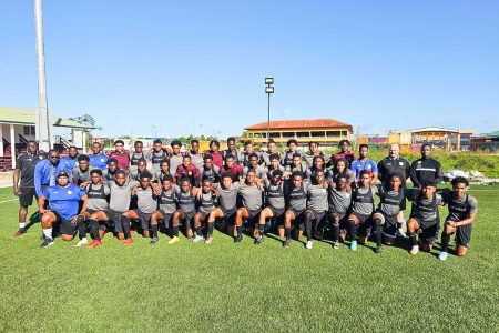 The Golden Jaguars U20 provisional squad and management staff
