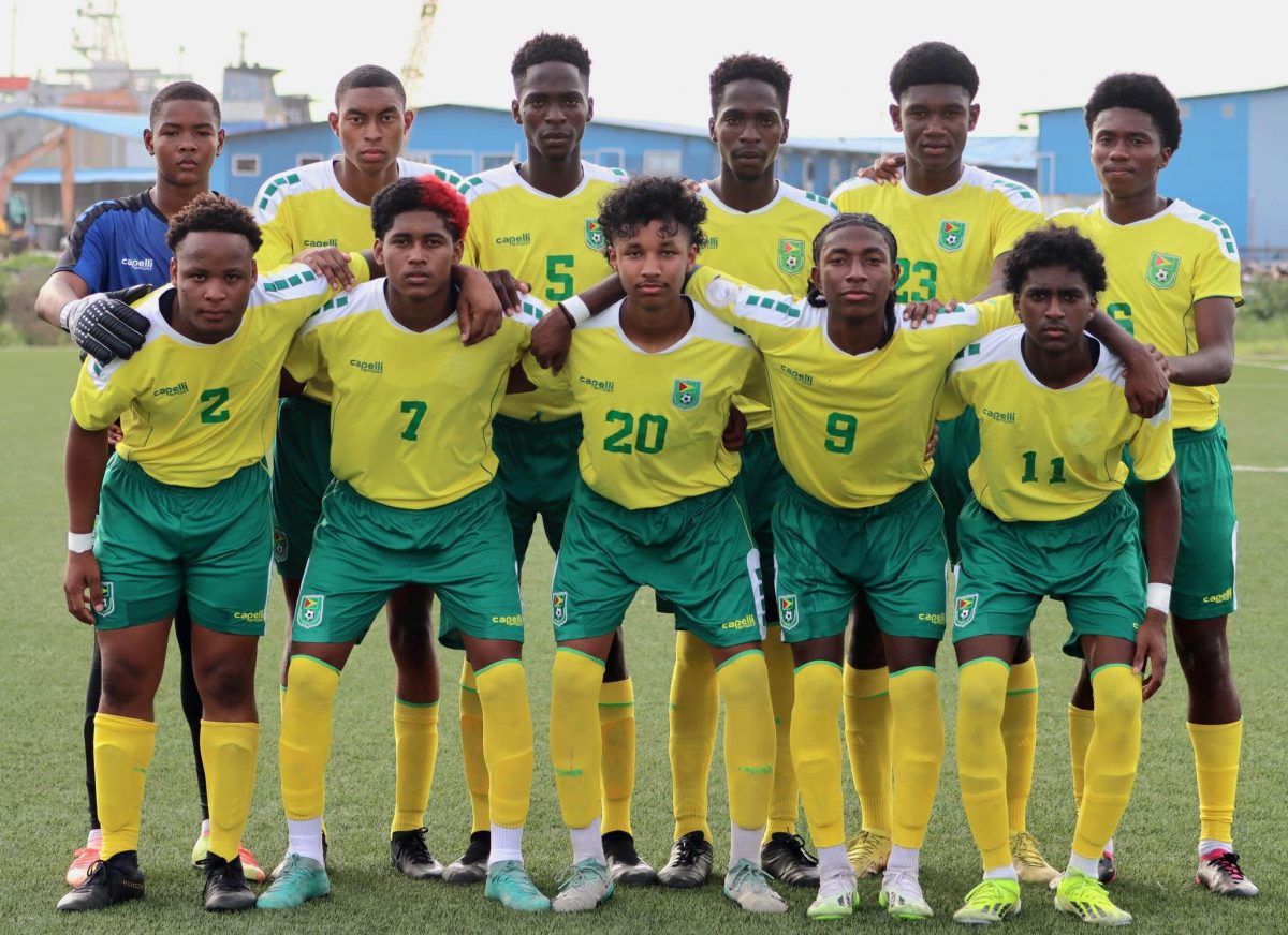 The Golden Jaguars U20 starting XI, which faced
off against Slingerz FC in a practice match