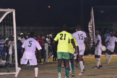 A scene from the Victoria Kings and Buxton Stars encounter