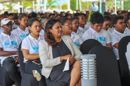 Some of the youths at the launching (Department of Public Information photo)