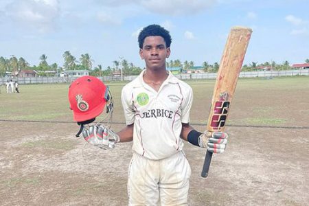 Guyana U15 Captain Adrian Hetmyer
