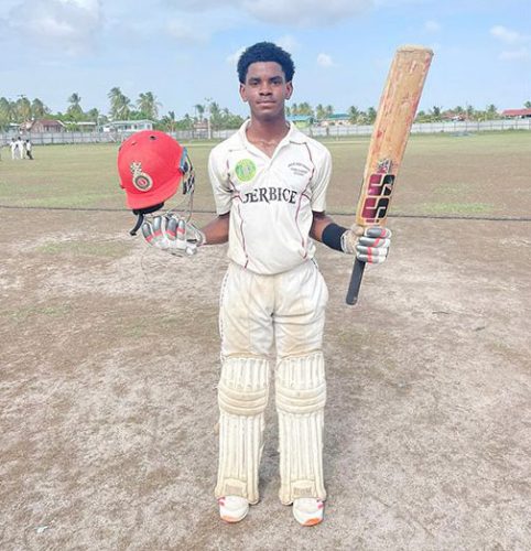 Guyana U15 Captain Adrian Hetmyer
