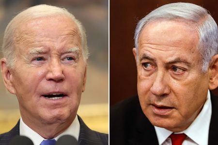 President Joe Biden (left) and Israeli Prime Minister Benjamin Netanyahu
