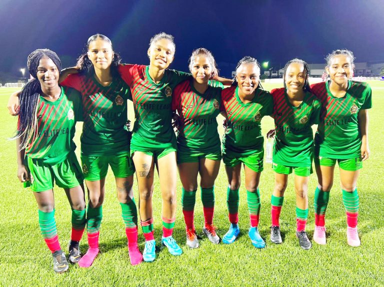 GDF Batters Pakuri Warriors 28-0 Women’s Football League - Stabroek News