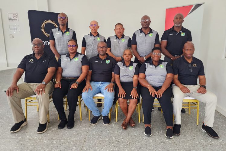 The members of the GFF executive committee and secretariat who took part in the CONCACAF Executive Mentorship Programme Workshop