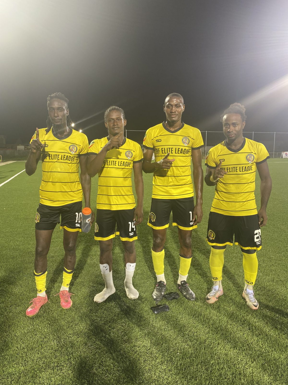 GPF scorers from left: Andrew Murray, Randolph Wagner, Jermaine Beckles, and Trayon Bobb