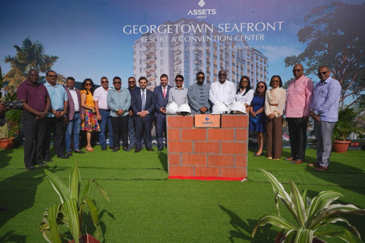 The block laying ceremony for the resort. (Office of the President photo